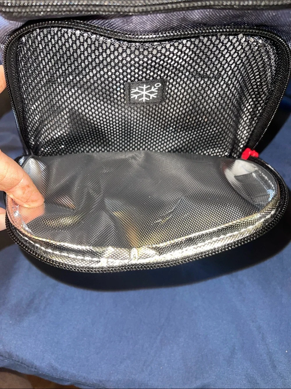 adidas Excel 2 Men’s Black Lunch Bag with Red Stripes